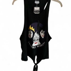 Disney Black Villains 'Trouble Makers' Graphic Tie-Front Tank